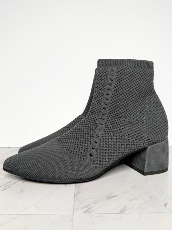 Eileen Fisher Shoes - Eileen Fisher Honey Gray Knit Stretch Bootie 9 1/2